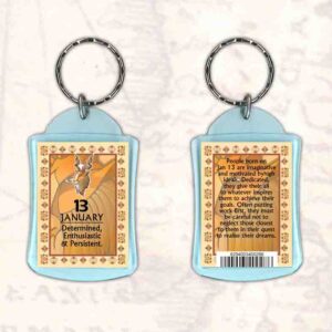 Birthday Gift Keyrings Zodiac Star Sign Keyrings 13 Jan Capricorn