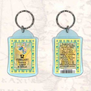 Birthday Gift Keyrings Zodiac Star Sign Keyrings 12 Feb Aquarius
