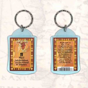 Birthday Gift Keyrings Zodiac Star Sign Keyrings 11 May Taurus