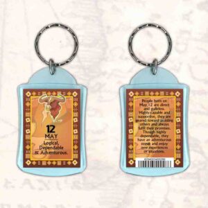 Birthday Gift Keyrings Zodiac Star Sign Keyrings 12 May Taurus