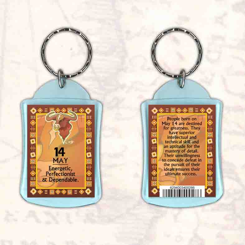 Birthday Gift Keyrings Zodiac Star Sign Keyrings 14 May Taurus