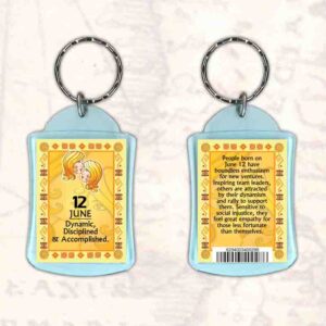Birthday Gift Keyrings Zodiac Star Sign Keyrings 12 June Gemini