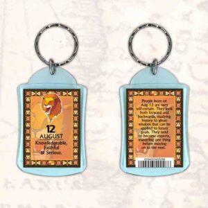 Birthday Gift Keyrings Zodiac Star Sign Keyrings 12 Aug Leo