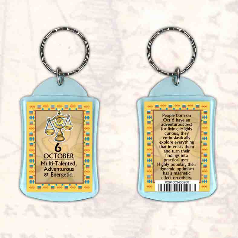 Birthday Gift Keyrings Zodiac Star Sign Keyrings 6 Oct Libra
