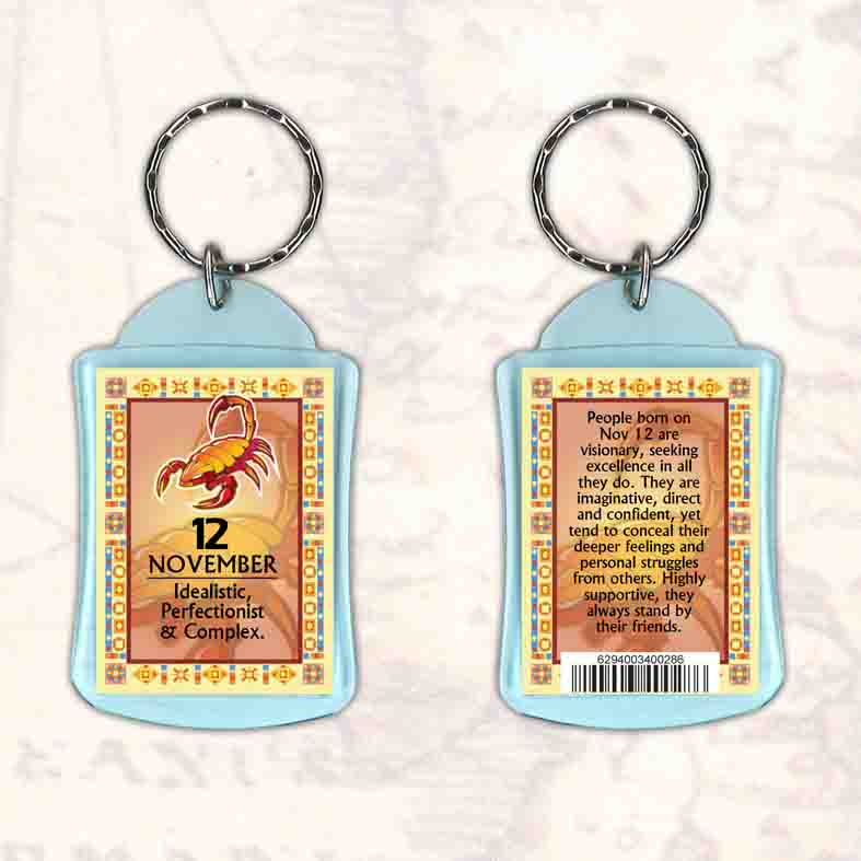 Birthday Gift Keyrings Zodiac Star Sign Keyrings 12 Nov Scorpio