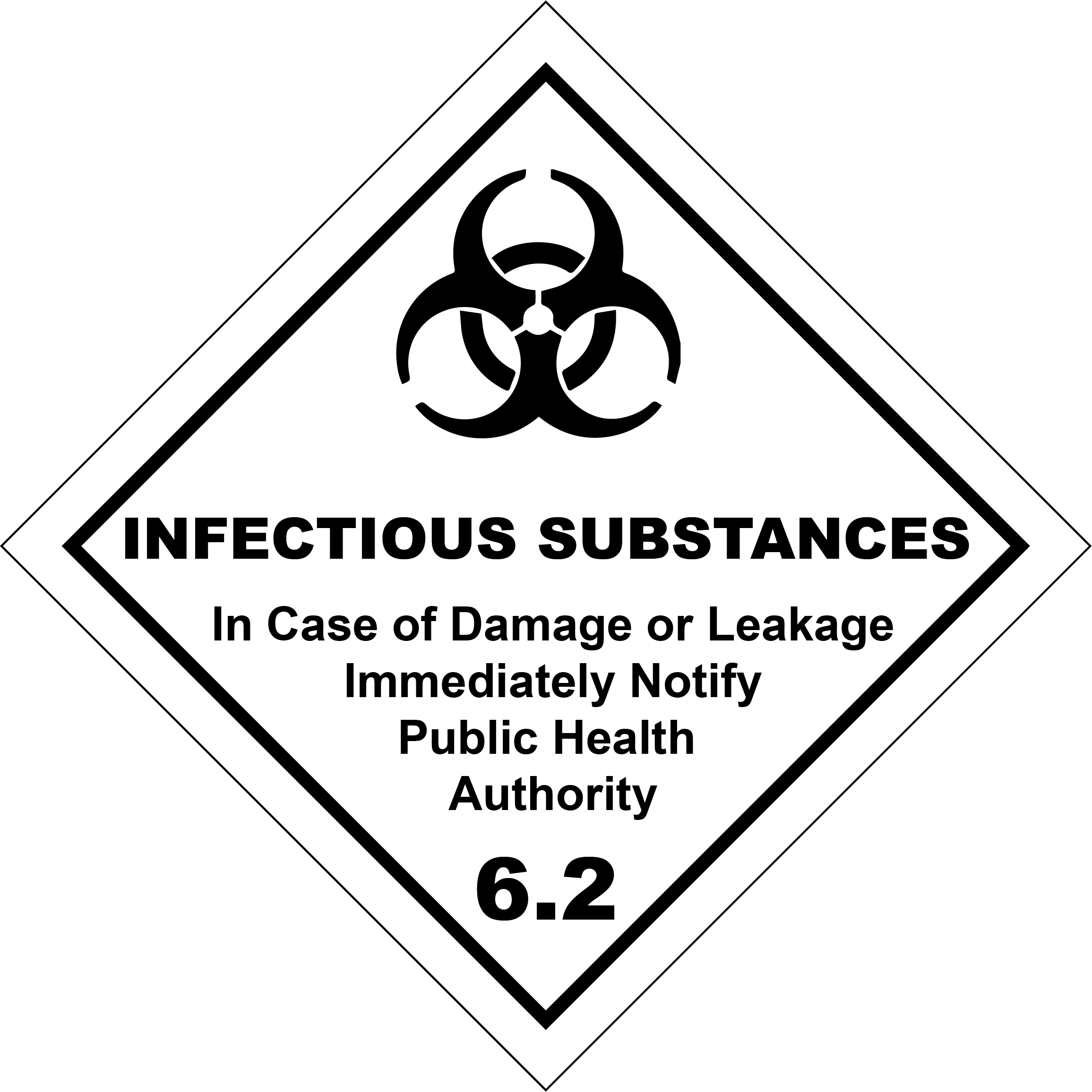 Infectious Substance 6.2 Labels