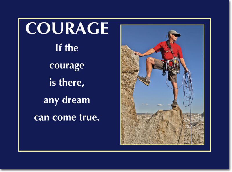 Motivational Print If the courage MP AS 7739