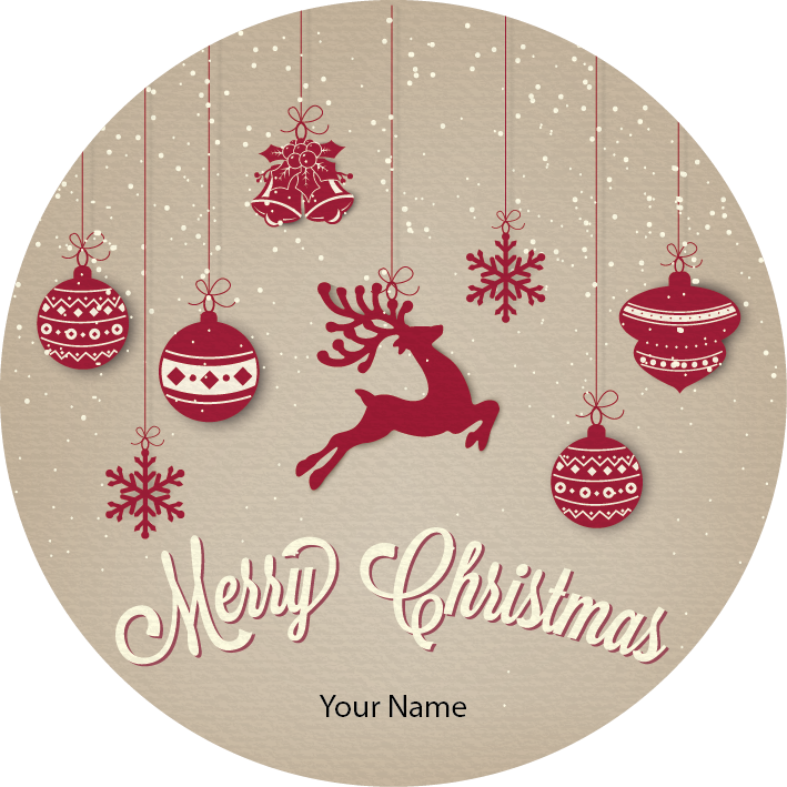 Personalised Christmas Gift Sticker / Waterproof Labels x Pack of 24 - 139