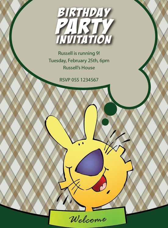 Kids Party Invitation 020